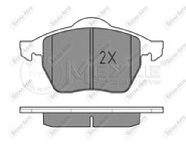 Колодки тормозные передние дисковые 0252339219W MEYLE