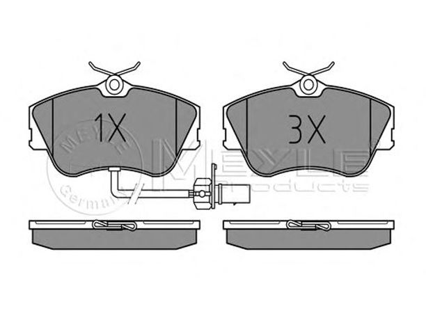Колодки тормозные дисковые комплект 0252344519W MEYLE