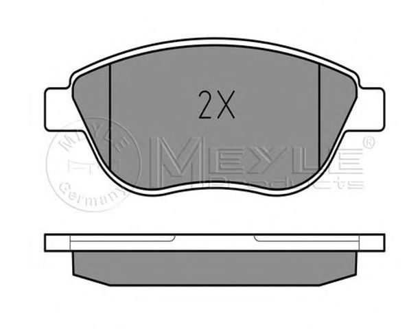 Колодки 0252370918PD MEYLE