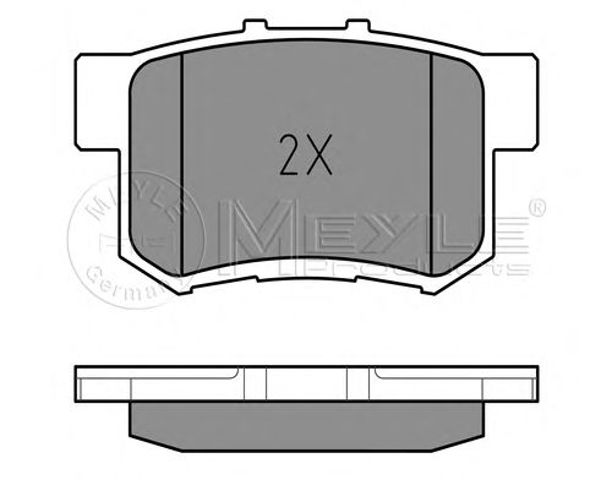 Колодки дисковые  0252423114W MEYLE