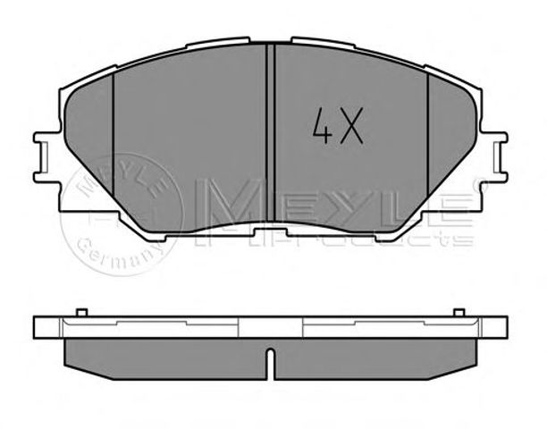 MEYLE 0252433717 Колодки тормозные передние дисковые в наличии Тернополь