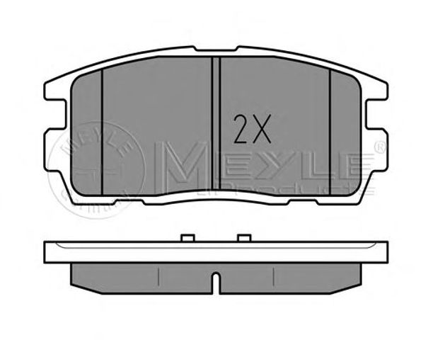 Колодки на тормоз задний дисковый 0252449815W MEYLE