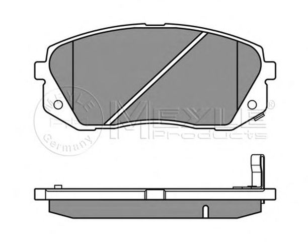 Колодки передние 0252450116W MEYLE