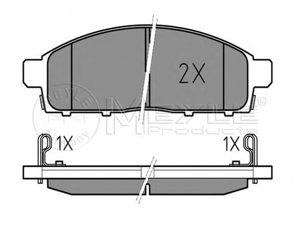 Колодки тормозные 0252452916W MEYLE