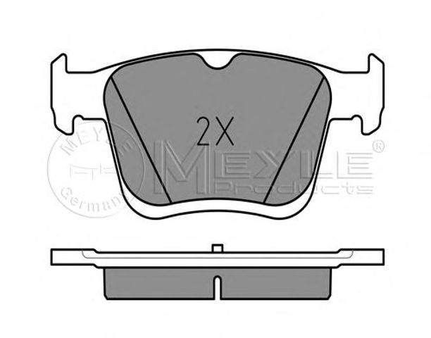 Колодки дисковые  0252500816 MEYLE