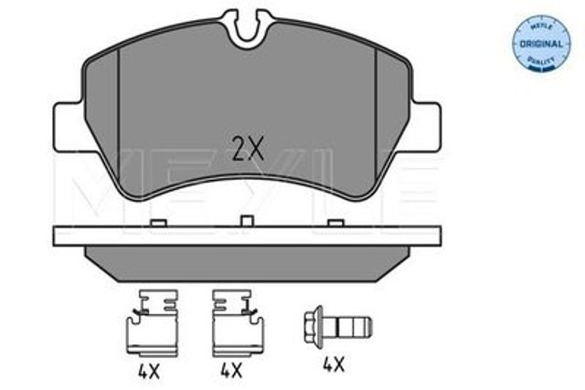 Колодки дисковые  0252560418 MEYLE