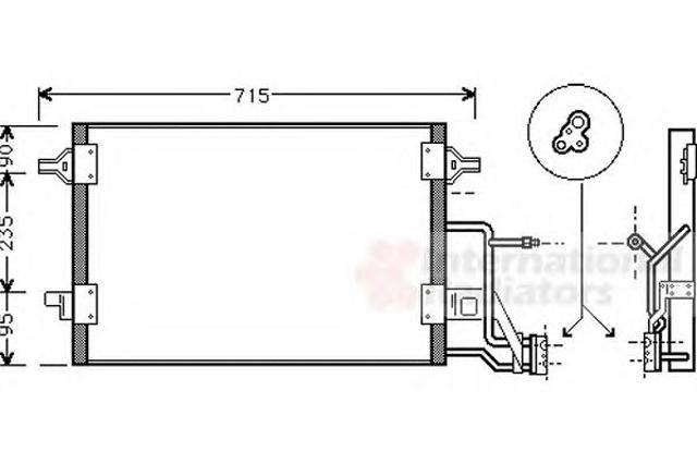 VAN WEZEL 03005173 Радиатор кондиционера в наличии Черкассы