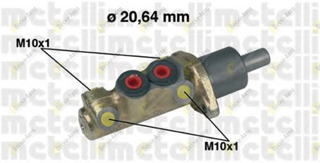 Цилиндр тормозной, главный 050039 METELLI
