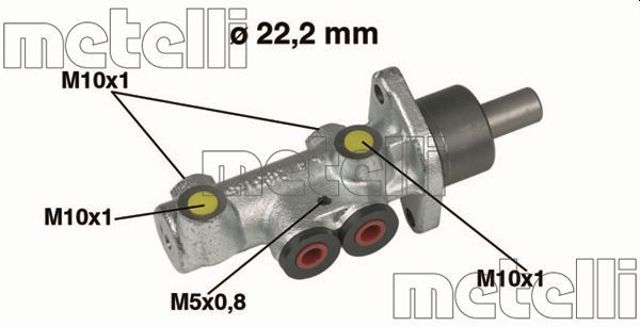 Цилиндр главный тормоза (гидротормозов) 050353 METELLI