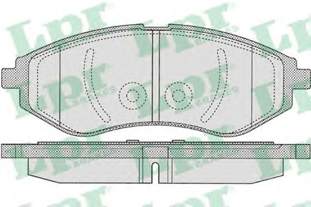 Передние тормозные колодки 05P1080 LPR