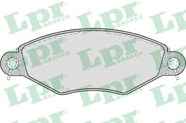 Колодки тормозные дисковые комплект 05P708 LPR