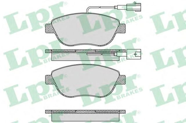 Колодки тормозные передние дисковые 05P764 LPR