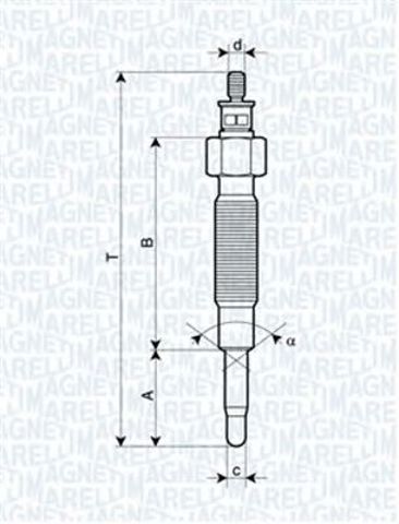 Свечи накала 062900019304 MAGNETI MARELLI
