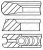 Поршневые кольца на 1 цилиндр, STD 0814360000 GOETZE