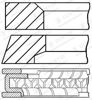 Комплект поршневых колец на 1 цилиндр, STD 0843370000 GOETZE
