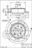 Тормозной диск 08571910 BREMBO