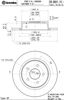 Задний тормозной диск 08B60110 BREMBO