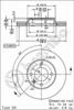 Передний тормозной диск 09476514 BREMBO