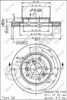 Тормоз дисковый передний 09525210 BREMBO