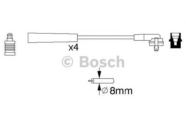0986356700 BOSCH Высоковольтные провода купить в Хмельницкий