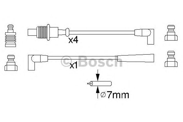 Провода высоковольтные 0986356883 BOSCH