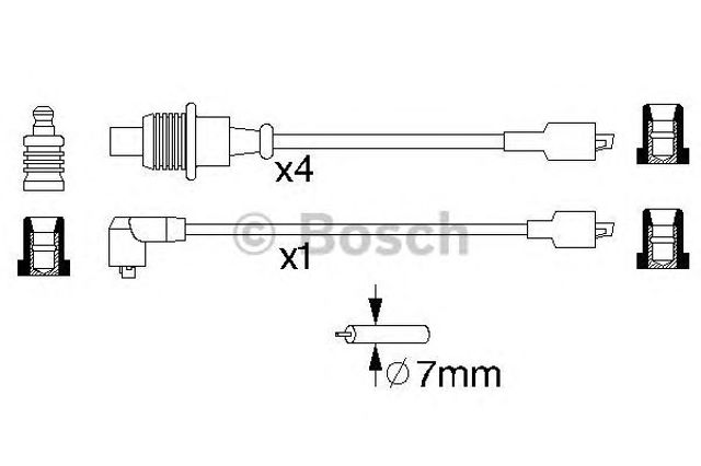 BOSCH 0986357128 Высоковольтные провода в наличии Сумы