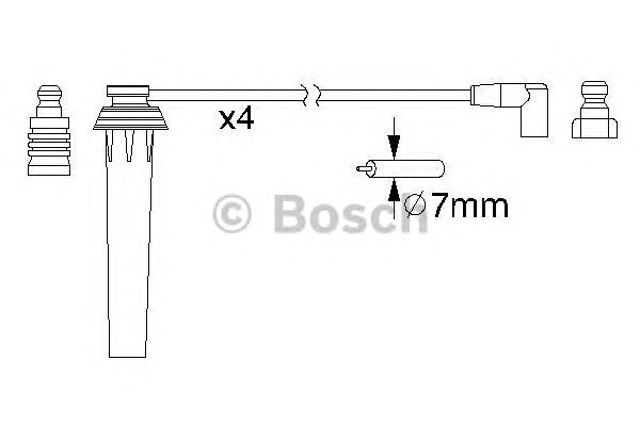 0986357192 BOSCH Высоковольтные провода купить в Львов