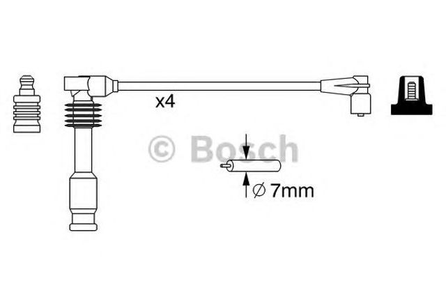 0986357237 BOSCH Высоковольтные провода купить в Ирпень