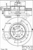 Передний тормозной диск 09864211 BREMBO