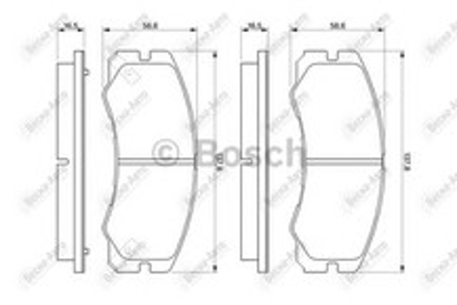 0986424366 BOSCH Колодки тормозные передние дисковые купить в Кривой Рог