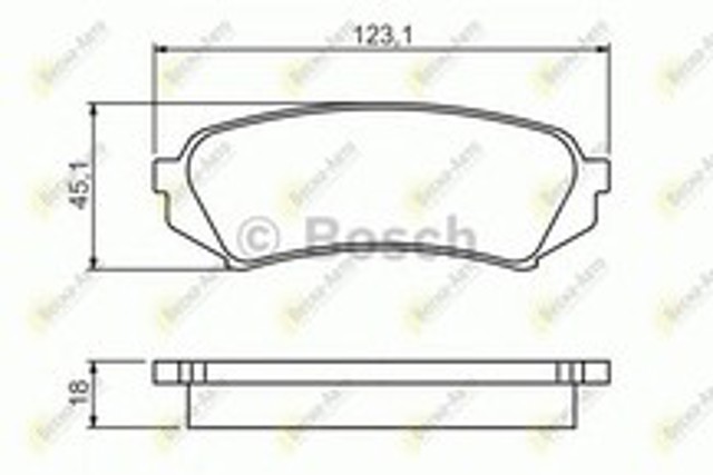 0986424641 BOSCH Колодки тормозные задние дисковые купить в Ирпень