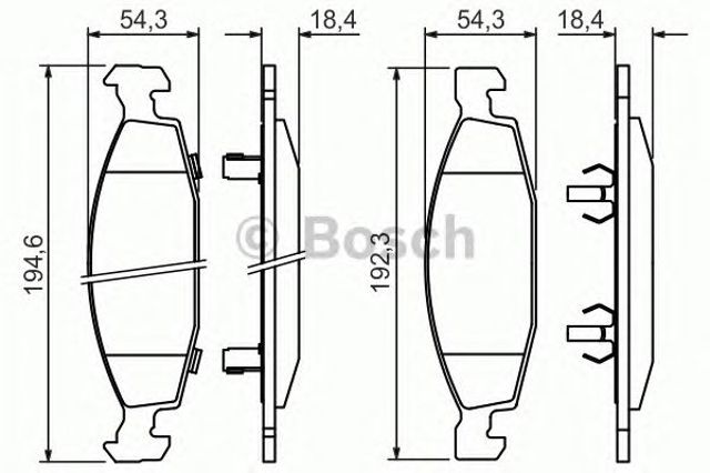 0986424666 Колодки тормозные передние дисковые купить Кривой Рог