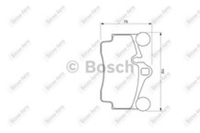 0986424741 BOSCH Задние тормозные колодки купить в Ужгород