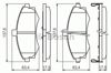 Тормозные колодки 0986424810 BOSCH