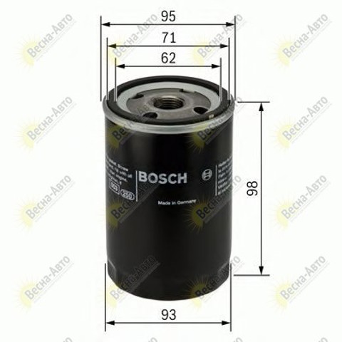 0986452024 BOSCH Масляный фильтр купить в Украина
