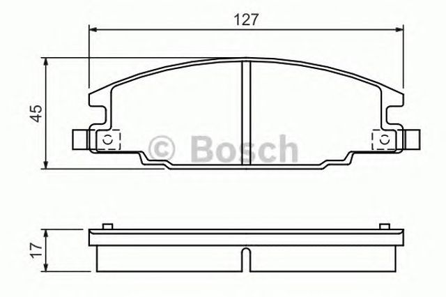 BOSCH 0986460960 Колодки тормозные передние дисковые в наличии Тернополь