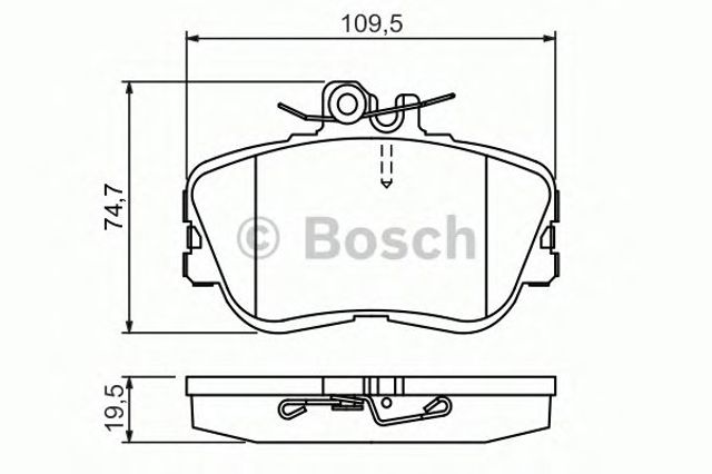 BOSCH 0986460977 Передние тормозные колодки в наличии Черкассы