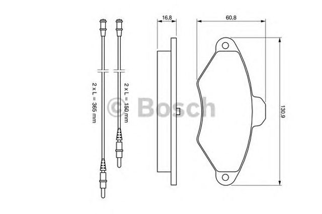 BOSCH 0986461757 Колодки тормозные передние дисковые в наличии Киев