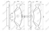 Колодки тормозные передние дисковые 0986466402 BOSCH
