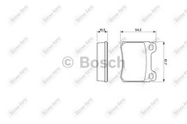 BOSCH 0986466871 Колодки тормозные задние дисковые в наличии Ирпень