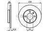 Тормоз дисковый передний 0986478011 BOSCH