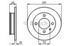 Передний тормозной диск 0986478068 BOSCH