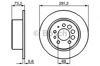 Задний дисковый тормоз 0986478143 BOSCH