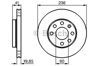 Передний тормозной диск 0986478192 BOSCH