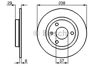 Тормоз дисковый передний 0986478246 BOSCH