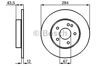 Передний тормозной диск 0986478262 BOSCH