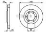 Диск тормозной передний 0986478437 BOSCH