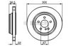 Задний тормозной диск 0986478473 BOSCH