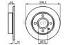 Передний тормозной диск 0986478501 BOSCH