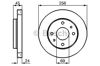 Передний тормозной диск 0986478531 BOSCH